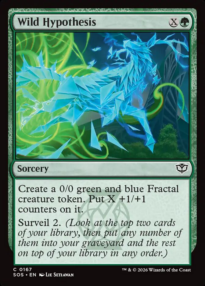 MTG - Wild Hypothesis - Secrets of Strixhaven (SOS)