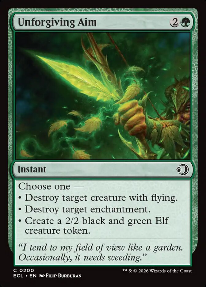 MTG - Unforgiving Aim - Lorwyn Eclipsed (SOS)