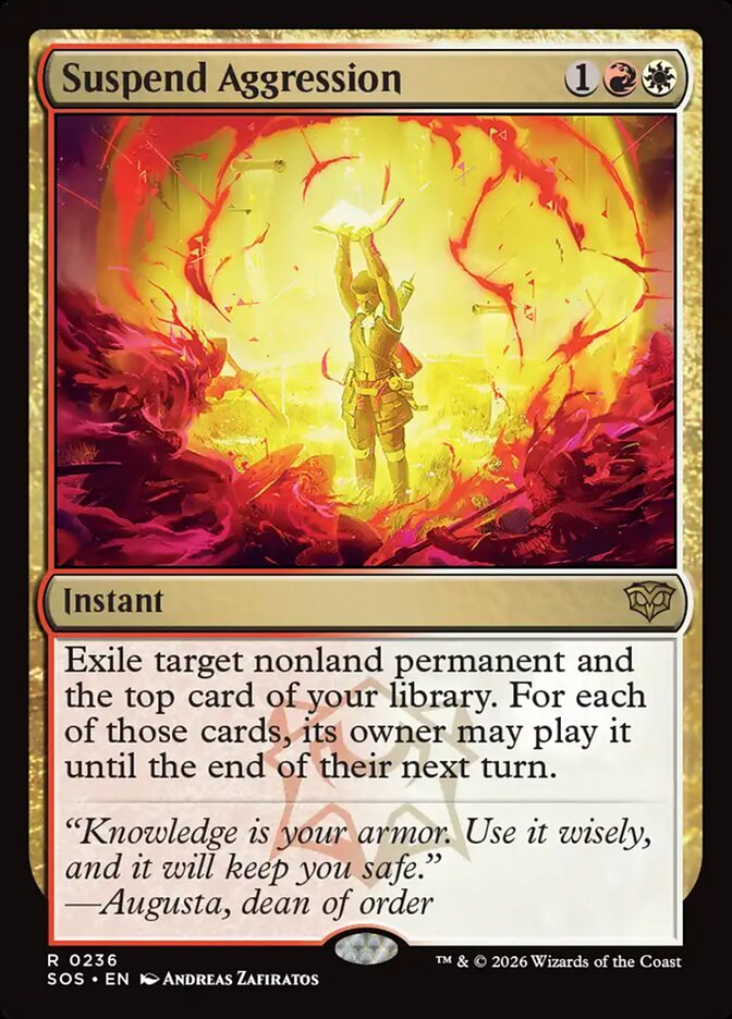 MTG - Suspend Aggression - Secrets of Strixhaven (SOS)