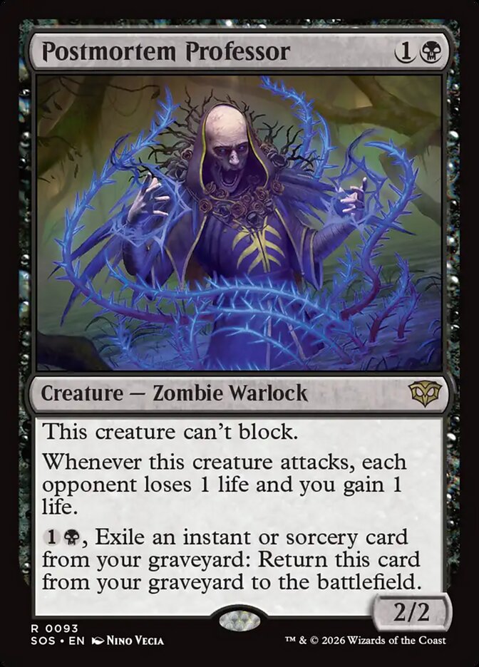 MTG - Postmortem Professor - Secrets of Strixhaven (SOS)