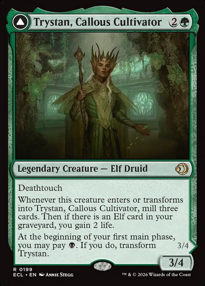 MTG - Trystan, Callous Cultivator // Trystan, Penitent Culler - Lorwyn Eclipsed (SOS)