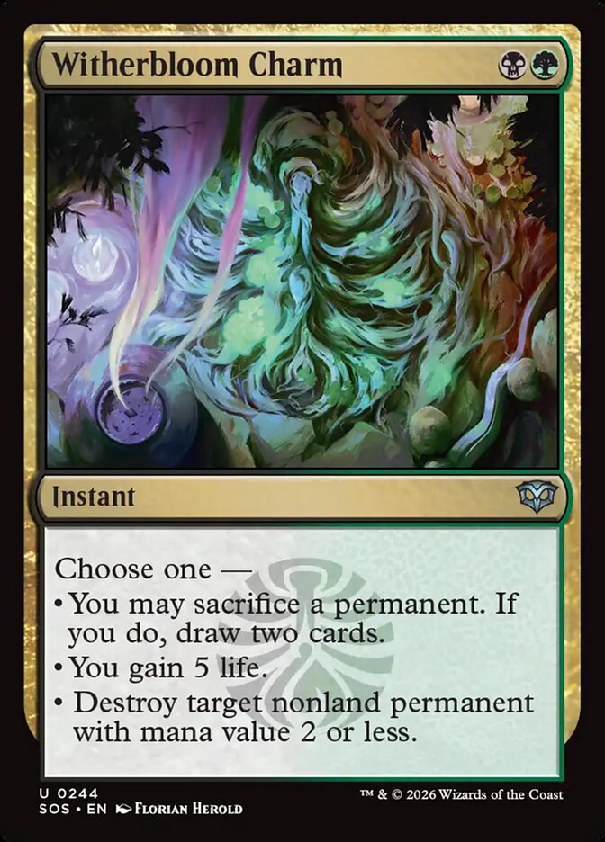 MTG - Witherbloom Charm - Secrets of Strixhaven (SOS)