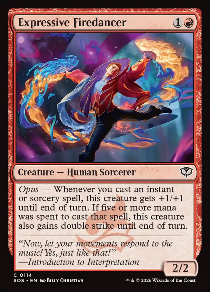 MTG - Expressive Firedancer - Secrets of Strixhaven (SOS)