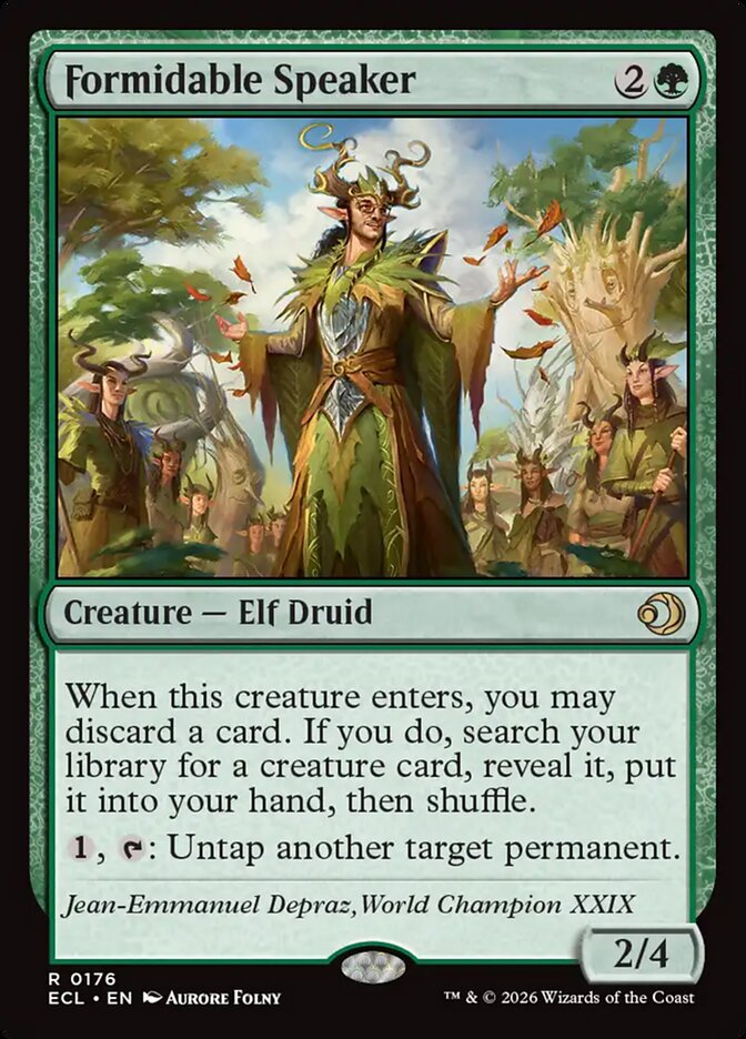 MTG - Formidable Speaker - Lorwyn Eclipsed (SOS)