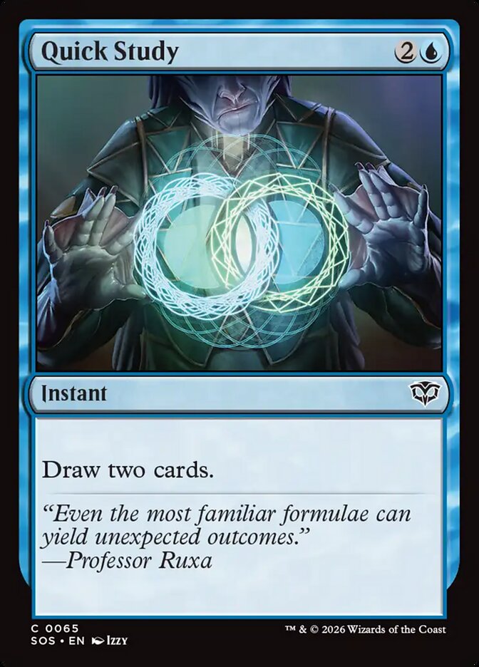 MTG - Quick Study - Secrets of Strixhaven (SOS)
