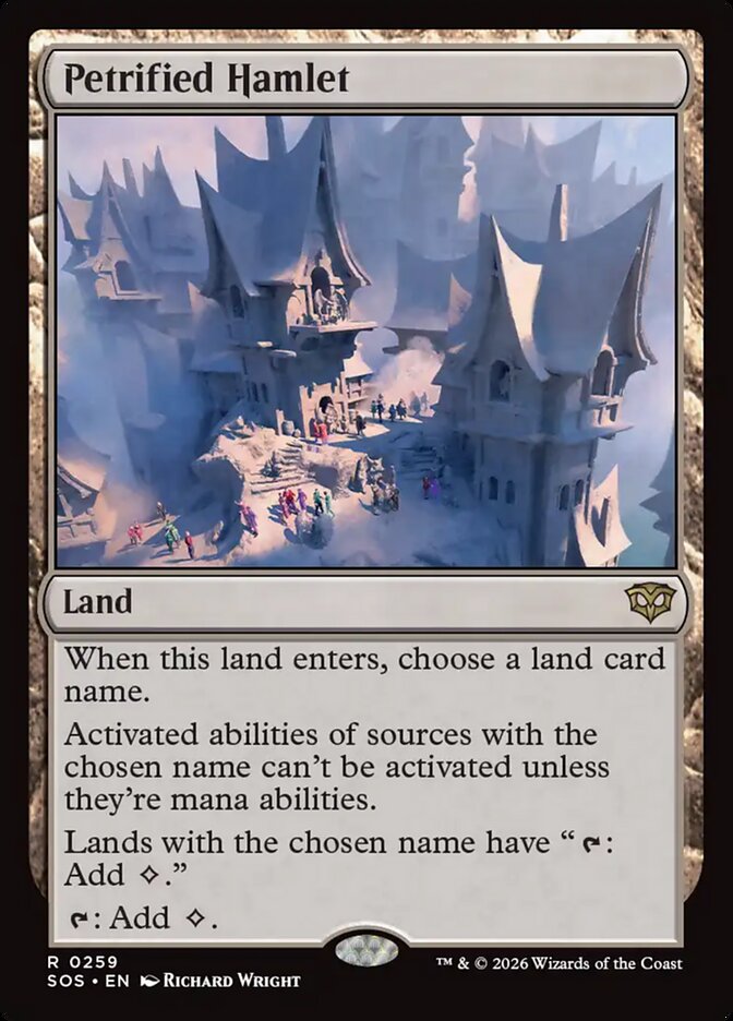 MTG - Petrified Hamlet - Secrets of Strixhaven (SOS)