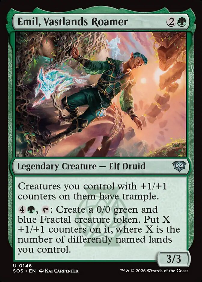 MTG - Emil, Vastlands Roamer - Secrets of Strixhaven (SOS)