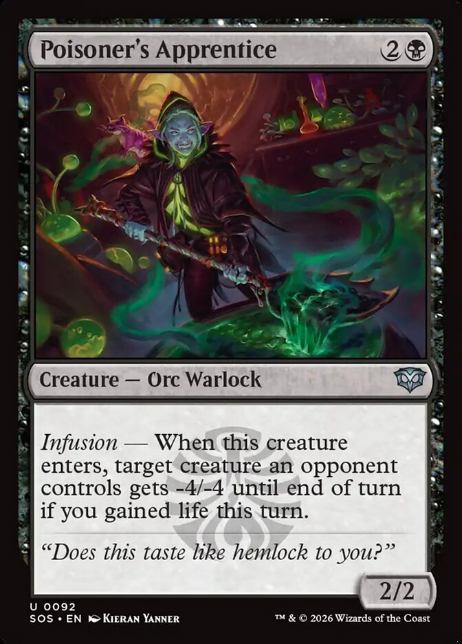 MTG - Poisoner's Apprentice - Secrets of Strixhaven (SOS)