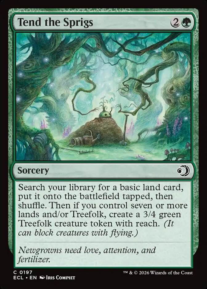 MTG - Tend the Sprigs - Lorwyn Eclipsed (SOS)
