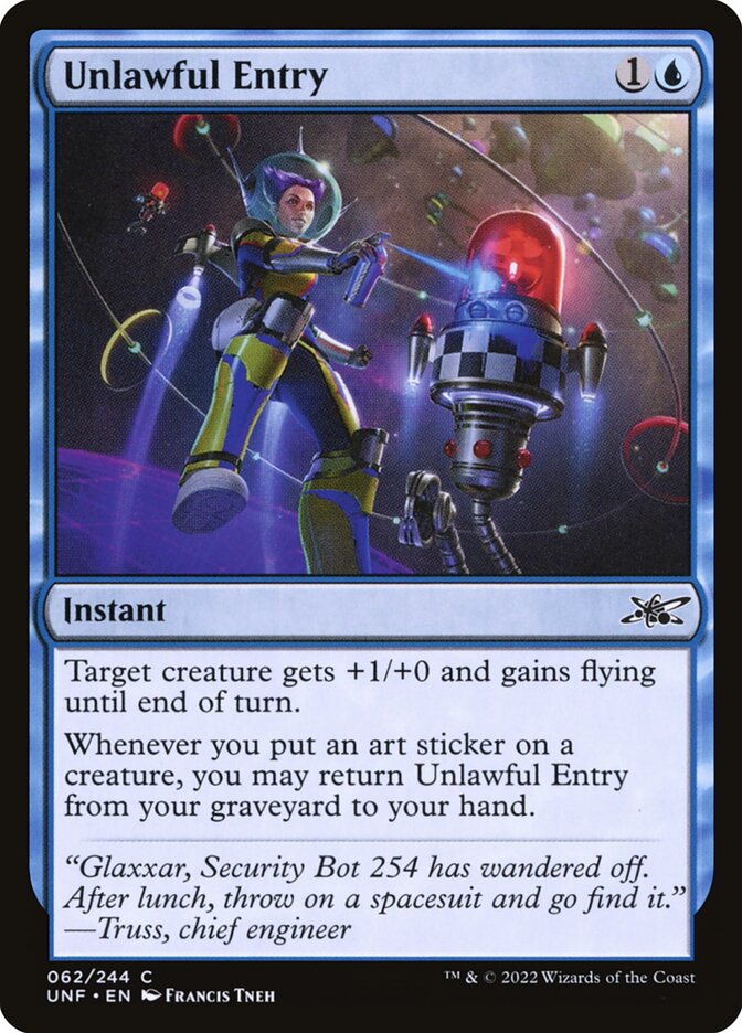 MTG - Unlawful Entry - Unfinity (SOS)