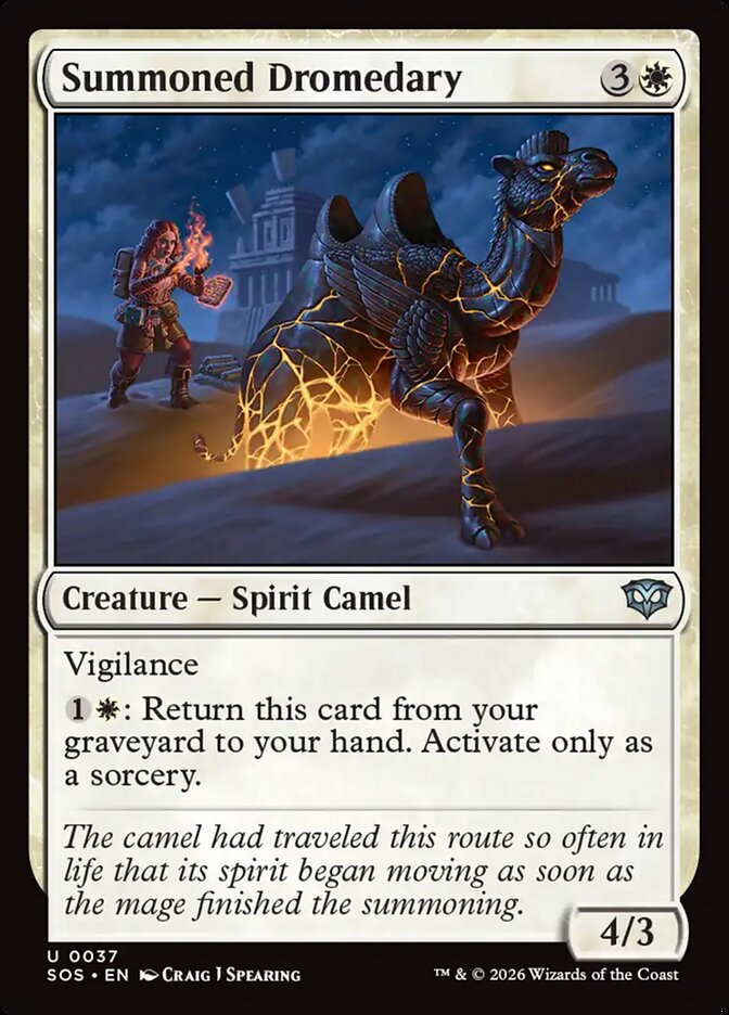 MTG - Summoned Dromedary - Secrets of Strixhaven (SOS)