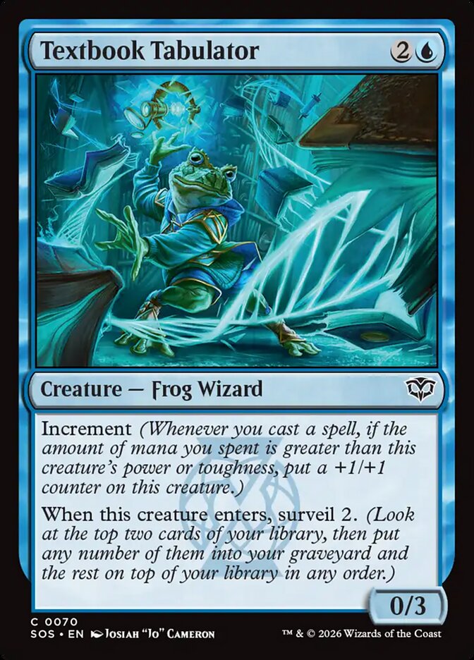 MTG - Textbook Tabulator - Secrets of Strixhaven (SOS)