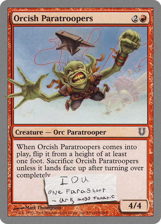 MTG - Orcish Paratroopers - Unhinged (SOS)