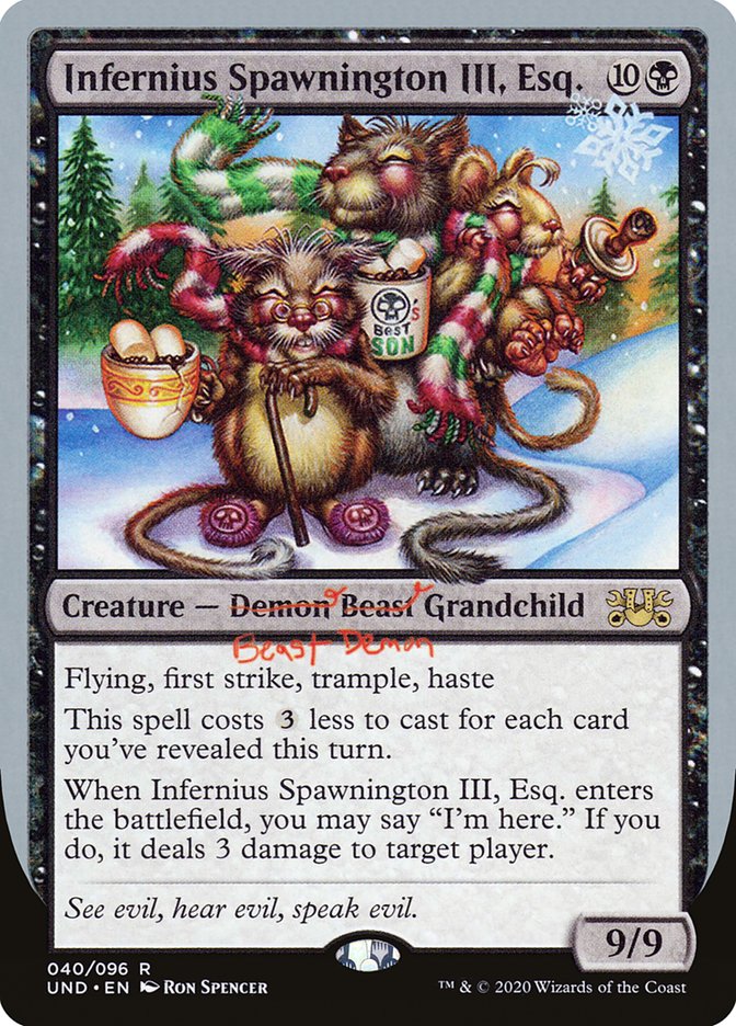 MTG - Infernius Spawnington III, Esq. - Unsanctioned (SOS)