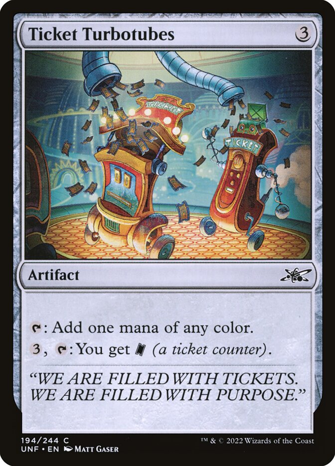 MTG - Ticket Turbotubes - Unfinity (SOS)