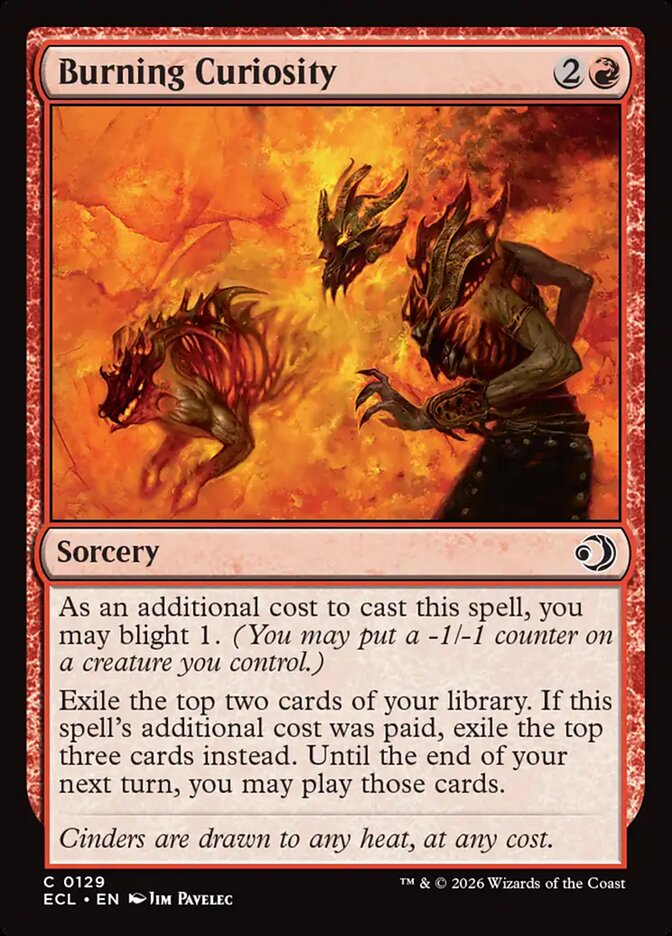 MTG - Burning Curiosity - Lorwyn Eclipsed (SOS)