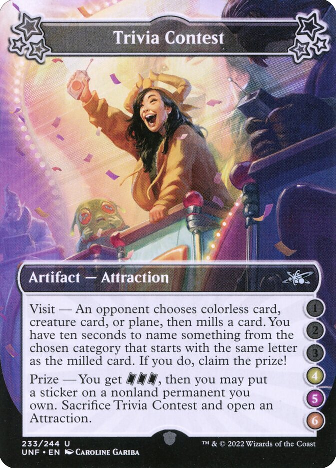 MTG - Trivia Contest - Unfinity (SOS)