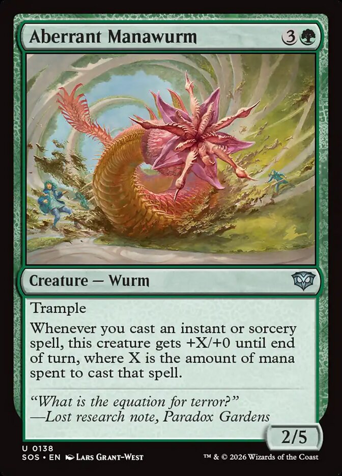 MTG - Aberrant Manawurm - Secrets of Strixhaven (SOS)