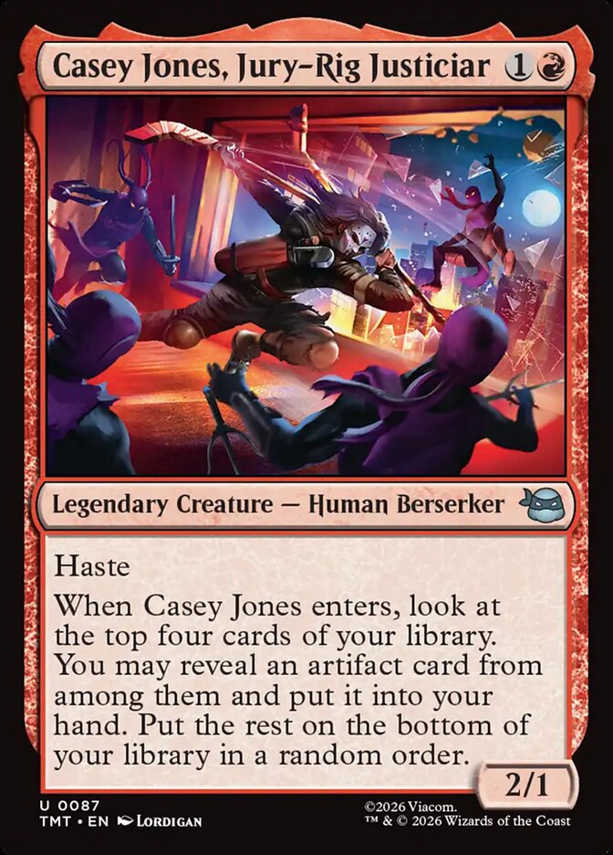 MTG - Casey Jones, Jury-Rig Justiciar - Teenage Mutant Ninja Turtles (SOS)