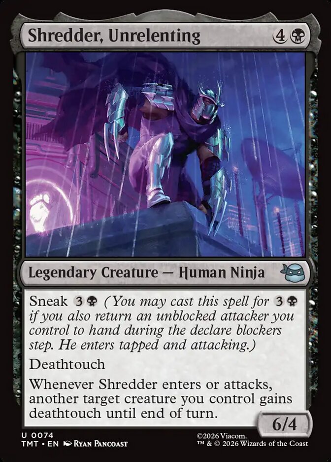 MTG - Shredder, Unrelenting - Teenage Mutant Ninja Turtles (SOS)