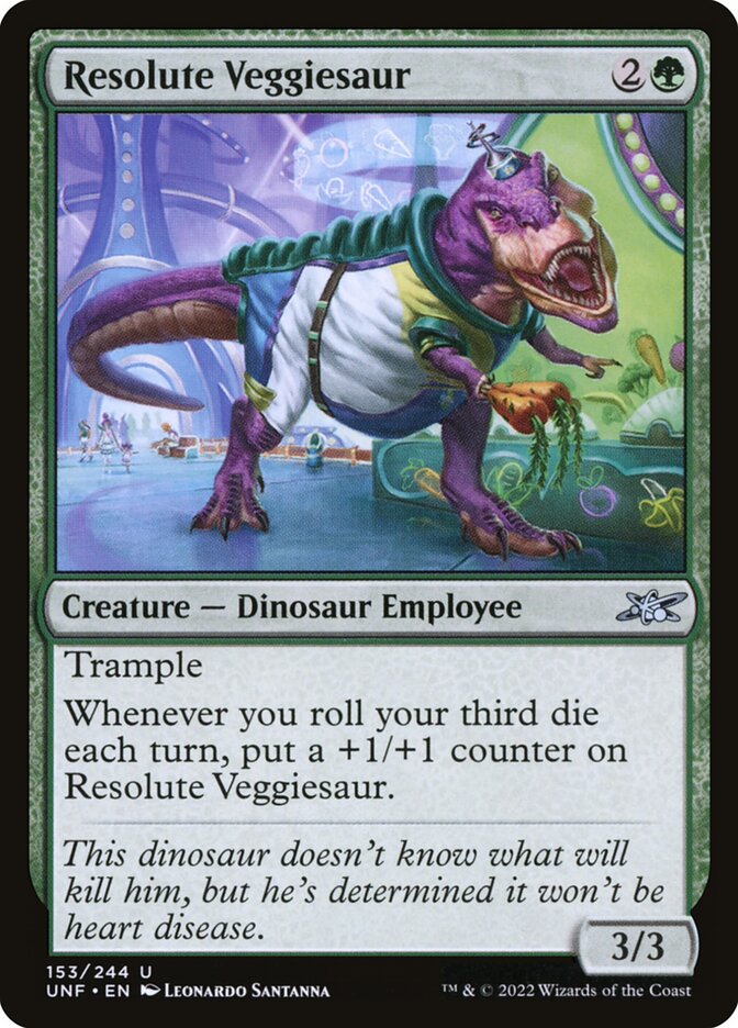 MTG - Resolute Veggiesaur - Unfinity (SOS)