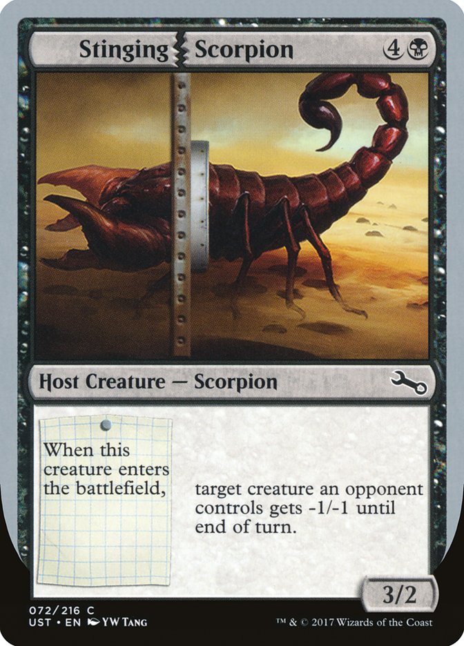 MTG - Stinging Scorpion - Unstable (SOS)