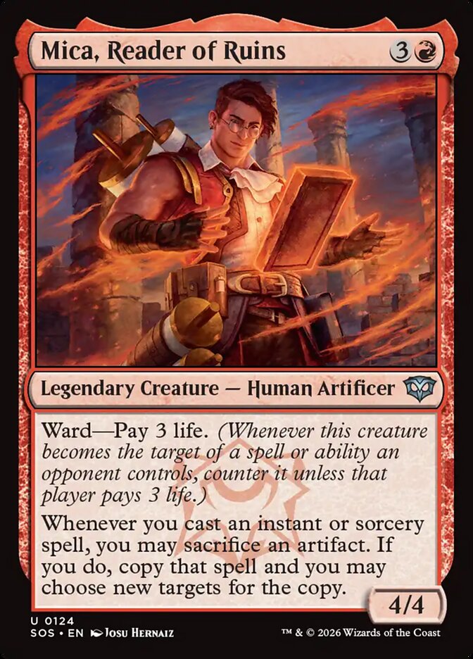 MTG - Mica, Reader of Ruins - Secrets of Strixhaven (SOS)
