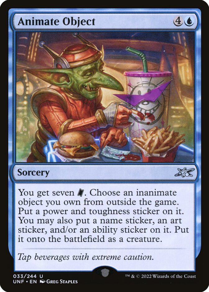 MTG - Animate Object - Unfinity (SOS)