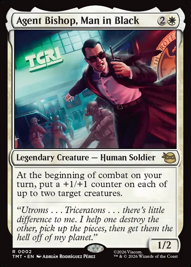 MTG - Agent Bishop, Man in Black - Teenage Mutant Ninja Turtles (SOS)