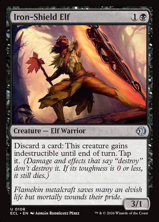 MTG - Iron-Shield Elf - Lorwyn Eclipsed (SOS)