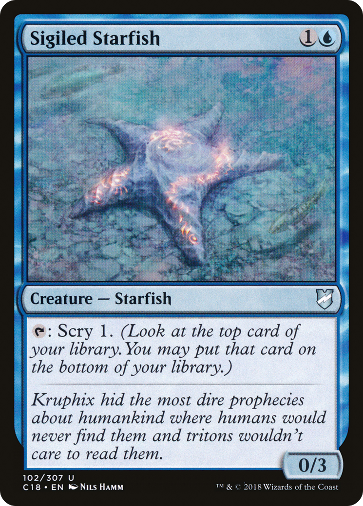 MTG - Sigiled Starfish - Commander 2018 (C18)