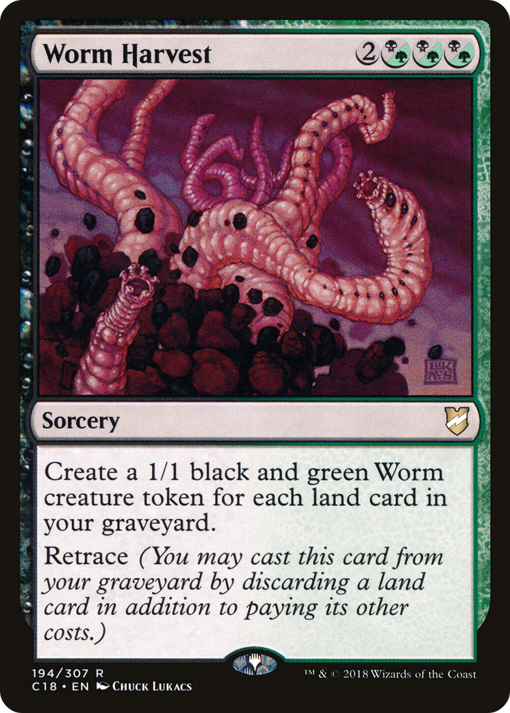 MTG - Worm Harvest - Commander 2018 (C18)