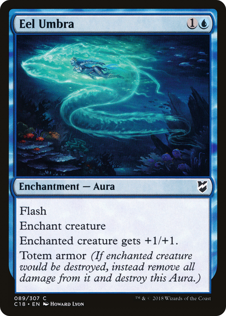 MTG - Eel Umbra - Commander 2018 (C18)