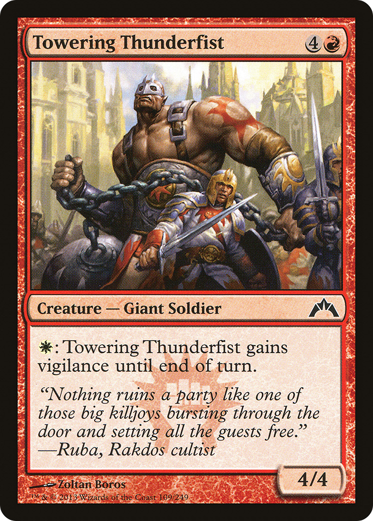 MTG - Towering Thunderfist - Gatecrash (GTC)