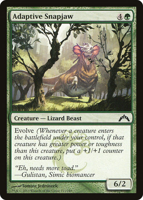 MTG - Adaptive Snapjaw - Gatecrash (GTC)