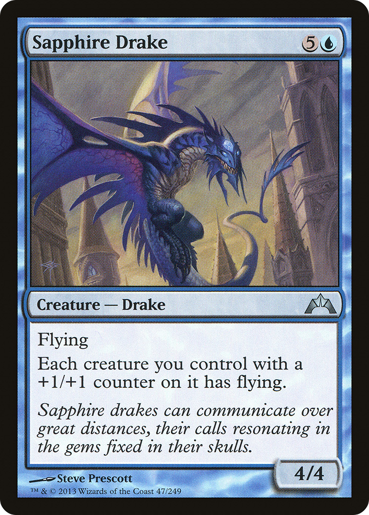 MTG - Sapphire Drake - Gatecrash (GTC)