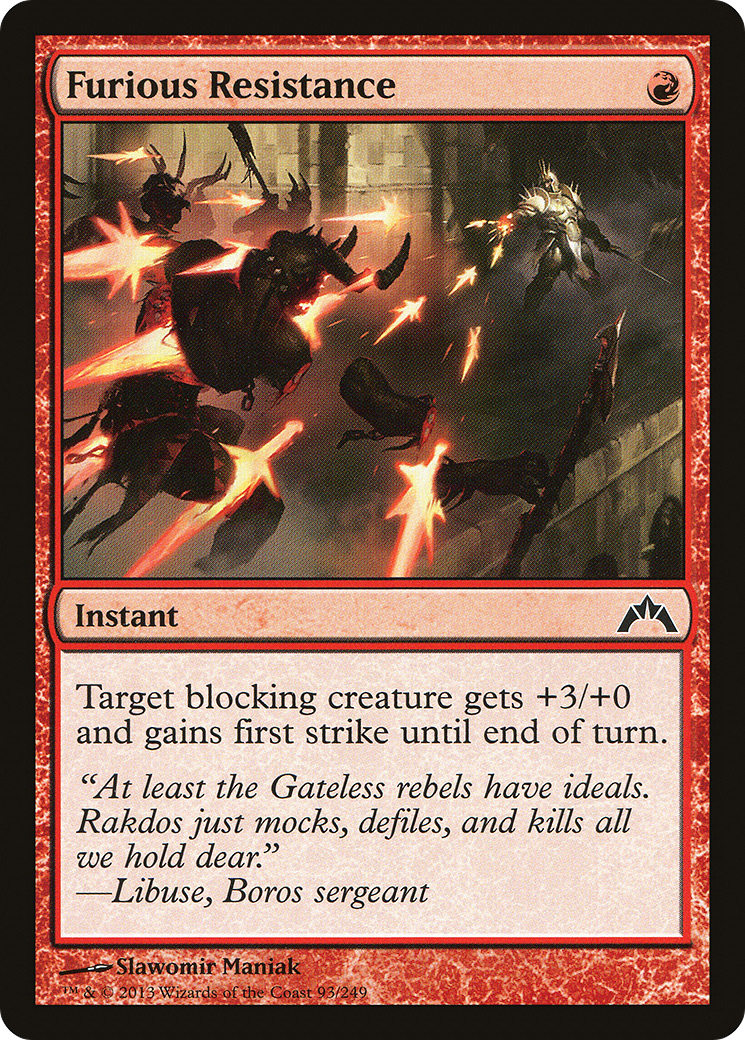 MTG - Furious Resistance - Gatecrash (GTC)