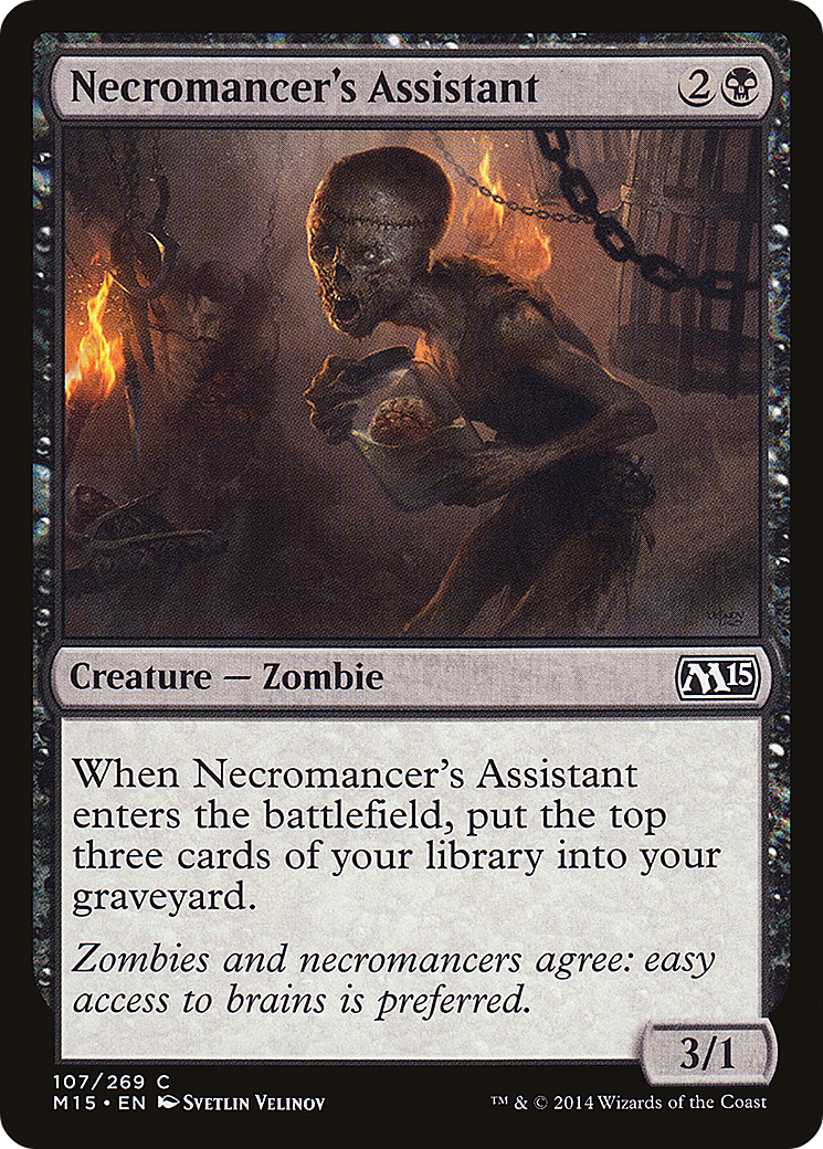 MTG - Necromancer's Assistant - Magic 2015 (M15)