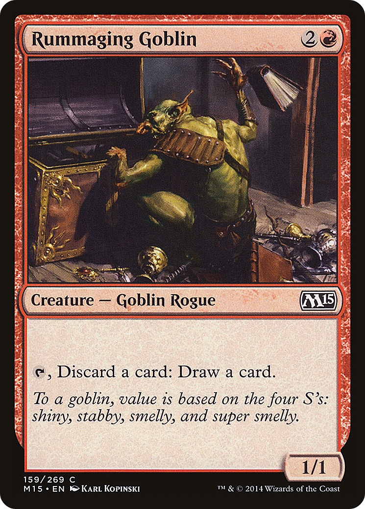 MTG - Rummaging Goblin - Magic 2015 (M15)