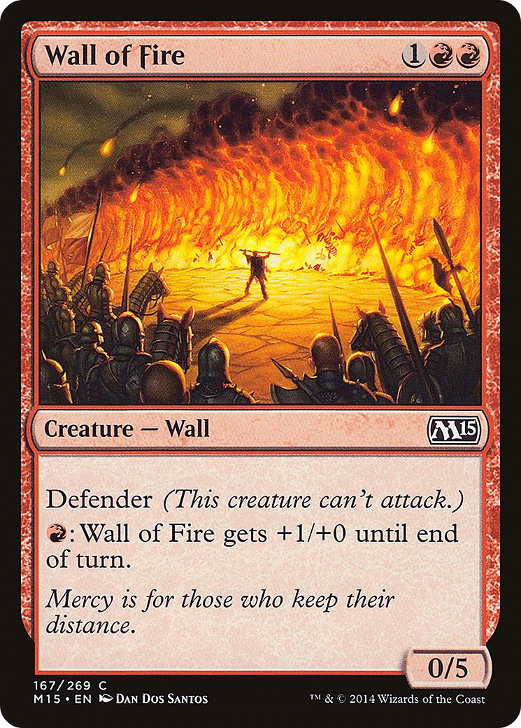 MTG - Wall of Fire - Magic 2015 (M15)
