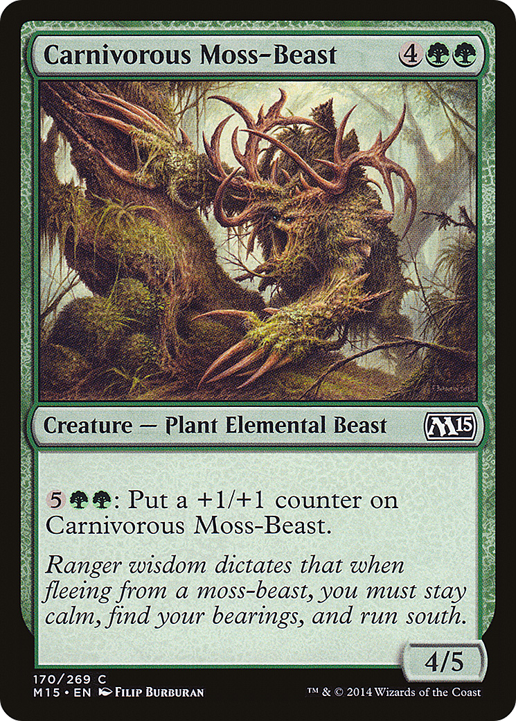 MTG - Carnivorous Moss-Beast - Magic 2015 (M15)