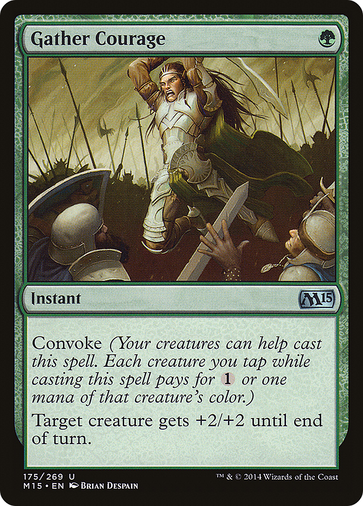 MTG - Gather Courage - Magic 2015 (M15)