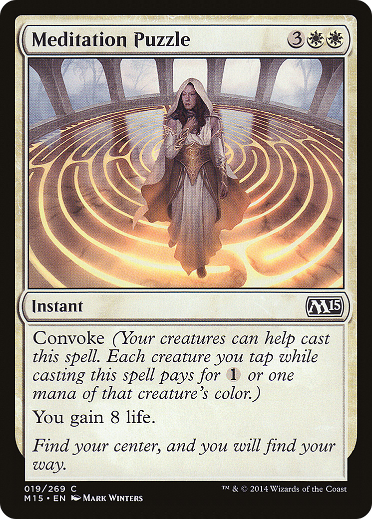 MTG - Meditation Puzzle - Magic 2015 (M15)