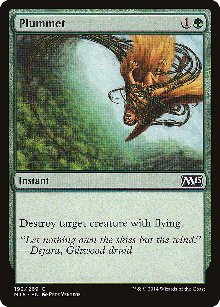 MTG - Plummet - Magic 2015 (M15)