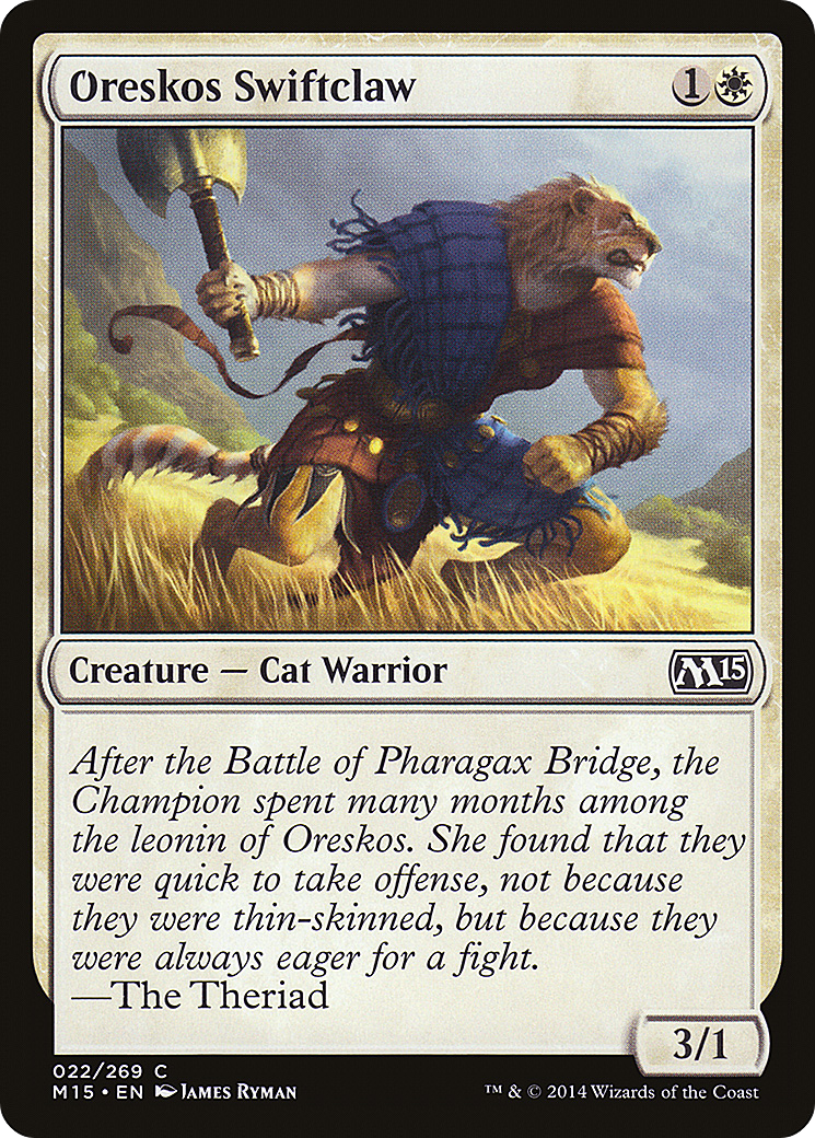 MTG - Oreskos Swiftclaw - Magic 2015 (M15)