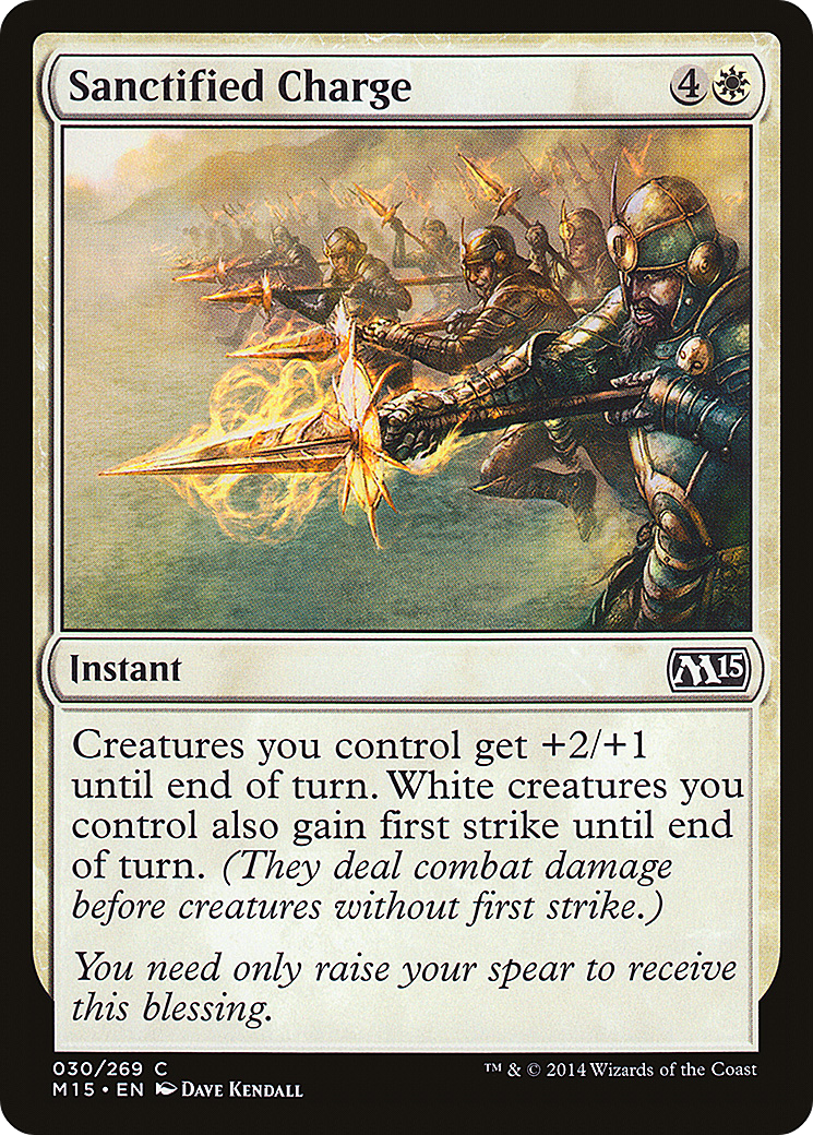 MTG - Sanctified Charge - Magic 2015 (M15)