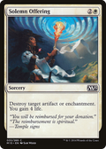 MTG - Solemn Offering - Magic 2015 (M15)