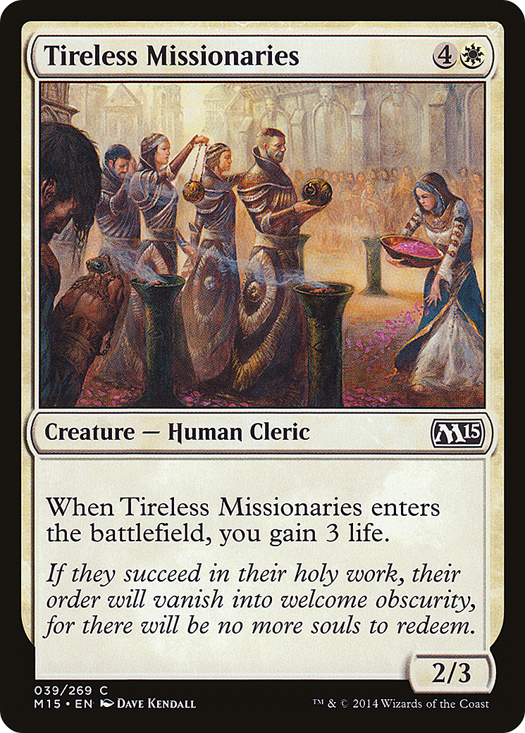 MTG - Tireless Missionaries - Magic 2015 (M15)