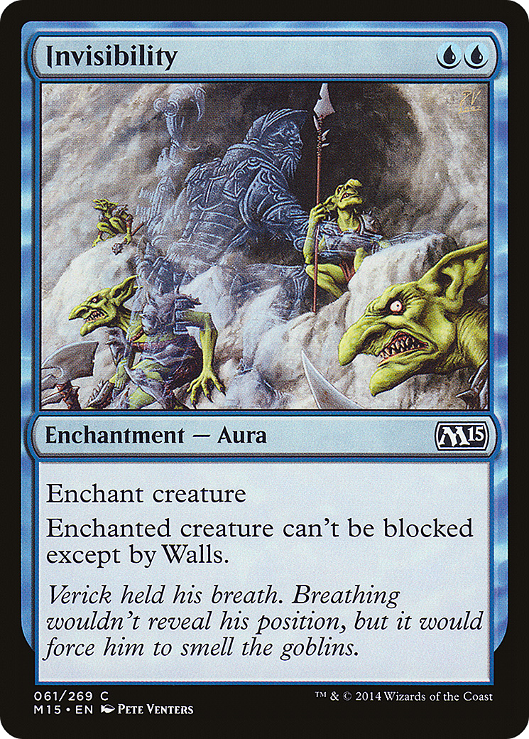 MTG - Invisibility - Magic 2015 (M15)