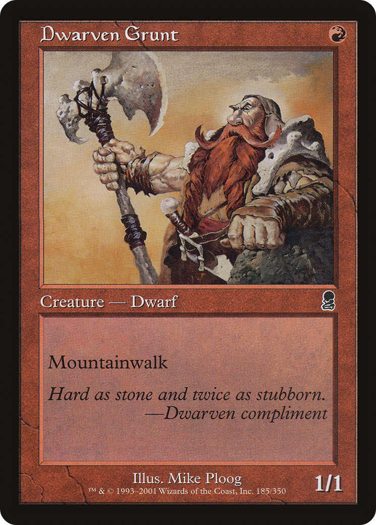 MTG - Dwarven Grunt - Odyssey (ODY)